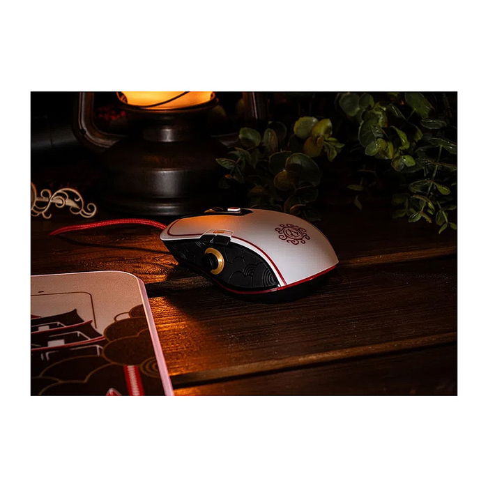 LEXIP X UBISOFT Assassin's Creed Shadows Ratón Óptico para Juegos, 12000 DPI, Cable USB 1.8 m, Color Negro/Dorado/Rojo/Blanco LEXIP X UBISOFT Assassin's Creed Shadows Ratón Óptico para Juegos, 12000 DPI, Cable USB 1.8 m, Color Negro/Dorado/Rojo/Blanco