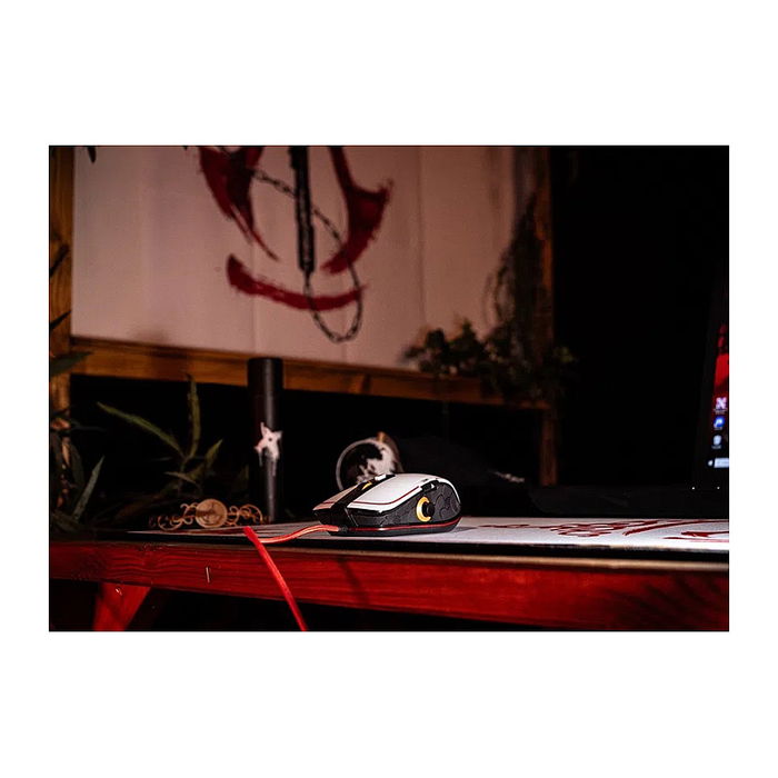 LEXIP X UBISOFT Assassin's Creed Shadows Ratón Óptico para Juegos, 12000 DPI, Cable USB 1.8 m, Color Negro/Dorado/Rojo/Blanco LEXIP X UBISOFT Assassin's Creed Shadows Ratón Óptico para Juegos, 12000 DPI, Cable USB 1.8 m, Color Negro/Dorado/Rojo/Blanco