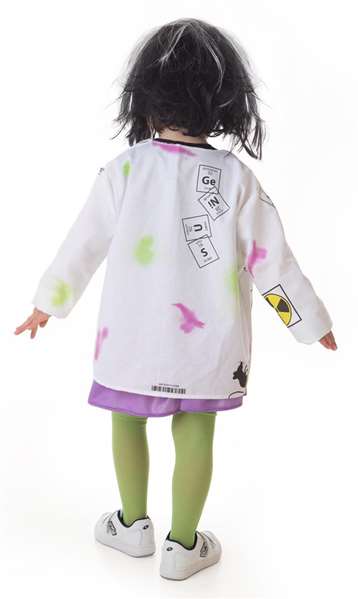 Creaciones Llopis Disfraz Científica Loca T-1 (Falda, Chaqueta y Chaleco) Infantil Talla 4-6 años