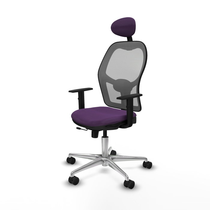 PIQUERAS Y CRESPO Silla de oficina Jorquera con Mecanismo Sincro/Traslack Morado y Gris PIQUERAS Y CRESPO Silla de oficina Jorquera con Mecanismo Sincro/Traslack Morado y Gris