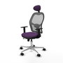PIQUERAS Y CRESPO Silla de oficina Jorquera con Mecanismo Sincro/Traslack Morado y Gris