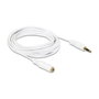 DeLOCK Cable de extensión de audio 3,5 mm Macho a Hembra, 3 m, Blanco