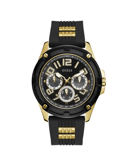 Guess GW0051G2 con caja dorada y correa negra Guess GW0051G2 con caja dorada y correa negra