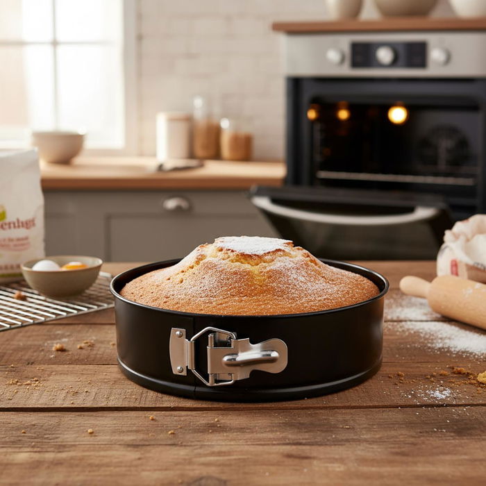 Set 3 Moldes Desmontables Acero Pintado Sweet Grey Quid 24-26-28 cm