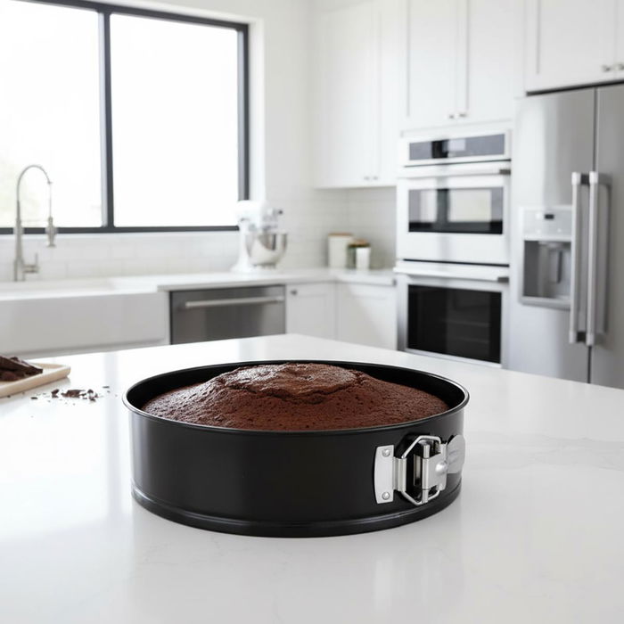 Set 3 Moldes Desmontables Acero Pintado Sweet Grey Quid 24-26-28 cm