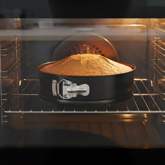 Set 3 Moldes Desmontables Acero Pintado Sweet Grey Quid 24-26-28 cm