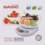 Basic Home Báscula Cocina Digital 5 Kg con Bol Color Blanco (6 Unidades)