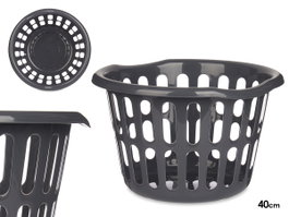 Kipit Cesto Redondo Calado Antracita 40 cm Diámetro x 25 cm Alto (Set de 18)