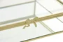 DKD Home Decor Joyero Metal y Cristal Lazos