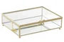 DKD Home Decor Joyero Metal y Cristal Lazos