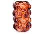 Giftdecor Portavelas Bola Teja Cristal 8.4 x 12.5 x 8.4 cm (Set de 12)