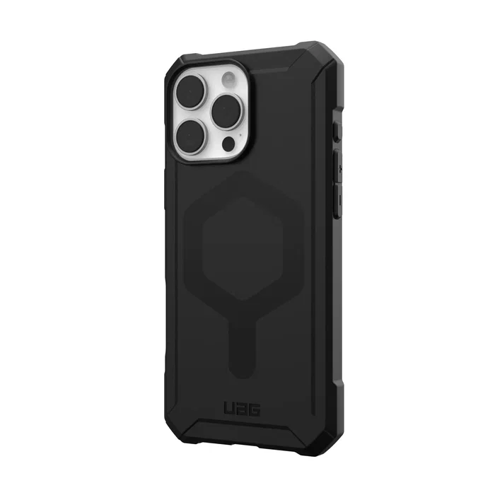 Urban Armor Gear Essential Armor Funda para Apple iPhone 16 Pro Max 17.5 cm (6.9") Negro - Compatible MagSafe, Resistente a Golpes y Caídas