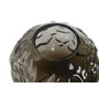 DKD Home Decor Jarrón de Cristal Marrón Oscuro 21,5x21,5x19 cm