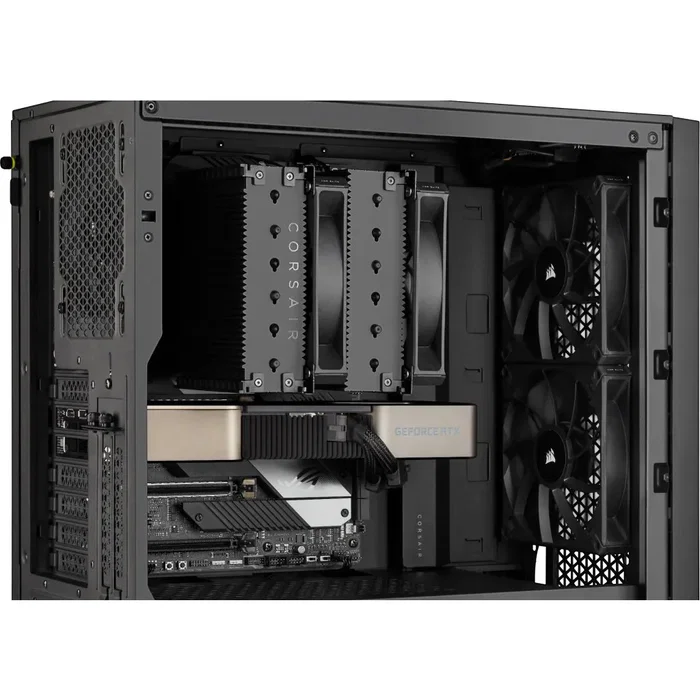 Corsair Refrigerador de Aire A115 CPU CT-9010011-WW, Alto Rendimiento con Dos Ventiladores AF140 ELITE, Cobre, Compatible LGA-1700/AM5