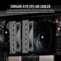 Corsair Refrigerador de Aire A115 CPU CT-9010011-WW, Alto Rendimiento con Dos Ventiladores AF140 ELITE, Cobre, Compatible LGA-1700/AM5