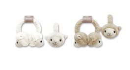 DKD Home Decor Orejeras de Poliéster Colección Ovejitas Surtido de 2