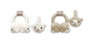 DKD Home Decor Orejeras de Poliéster Colección Ovejitas Surtido de 2