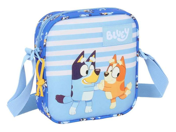 Bolso Bandolera Bluey Let's play Azul 16 x 18 x 4 cm