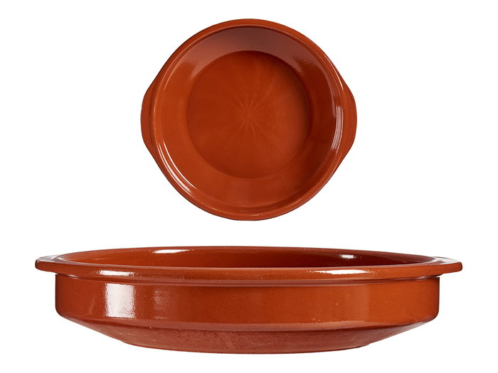 La Dehesa Cazuela Redonda Miel 32 cm Barro Refractario Diámetro 32 cm Ancho 34.5 cm Alto 7 cm Largo 32 cm (Set de 7)