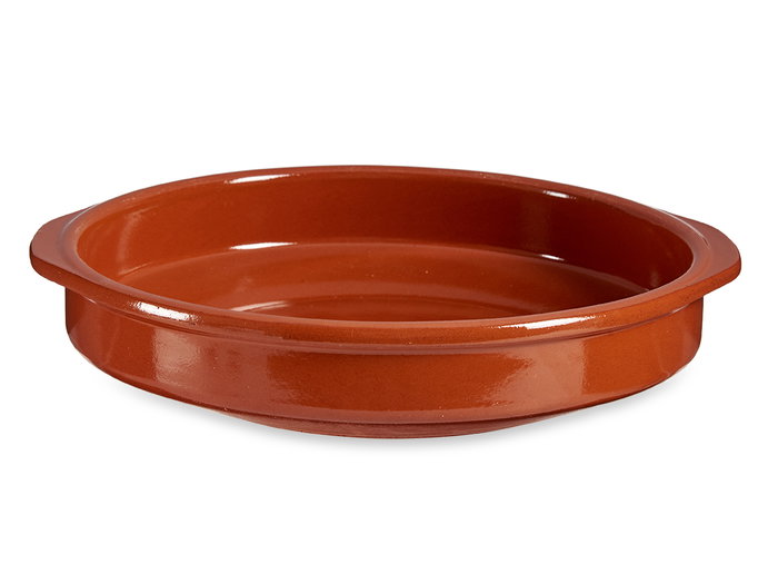 La Dehesa Cazuela Redonda Miel 32 cm Barro Refractario Diámetro 32 cm Ancho 34.5 cm Alto 7 cm Largo 32 cm (Set de 7)