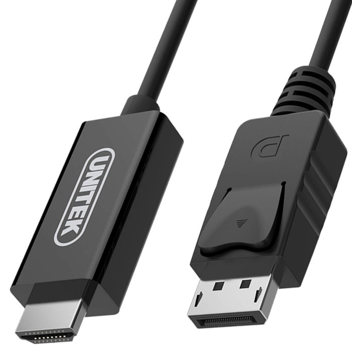 Unitek Cable Adaptador DisplayPort a HDMI 1,8m Negro Unitek Cable Adaptador DisplayPort a HDMI 1,8m Negro