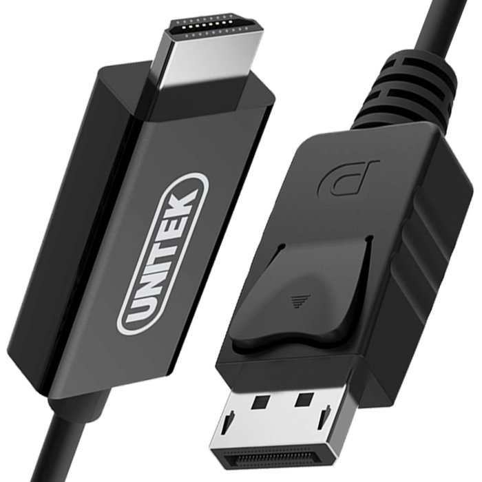Unitek Cable Adaptador DisplayPort a HDMI 1,8m Negro Unitek Cable Adaptador DisplayPort a HDMI 1,8m Negro