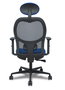 PIQUERAS Y CRESPO Silla de oficina Jorquera Sincro/Traslack Azul y Negro