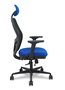 PIQUERAS Y CRESPO Silla de oficina Jorquera Sincro/Traslack Azul y Negro