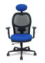 PIQUERAS Y CRESPO Silla de oficina Jorquera Sincro/Traslack Azul y Negro