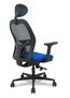 PIQUERAS Y CRESPO Silla de oficina Jorquera Sincro/Traslack Azul y Negro