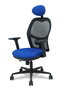 PIQUERAS Y CRESPO Silla de oficina Jorquera Sincro/Traslack Azul y Negro