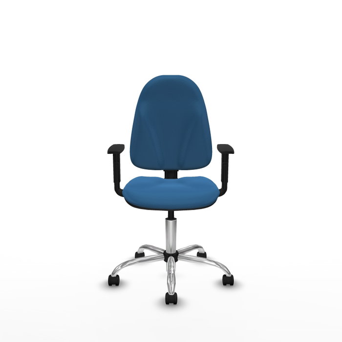 PIQUERAS Y CRESPO Silla de oficina Algarra Azul claro con brazos 1D