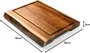 Style De Vie STY8720039620186 Tabla de cortar antideslizante de Acacia con ranura y asa - 40 x 29 x 3 cm