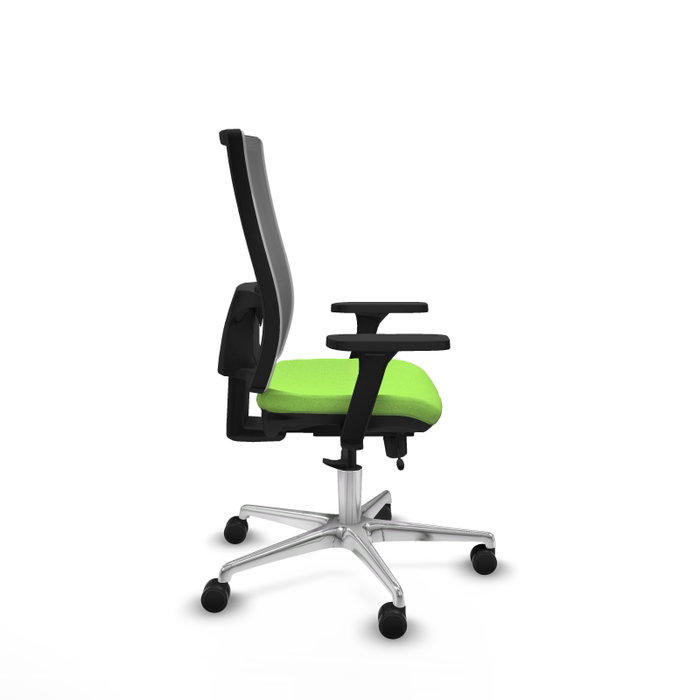 PIQUERAS Y CRESPO Silla de oficina Horna con mecanismo Sincro/Traslack, Pistacho y Gris