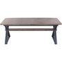 DKD Home Decor Mesa de Comedor Extensible Metal y MDF Marrón y Negro