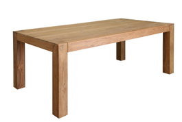DKD Home Decor Mesa de Comedor de Teca Marrón 200x100x76