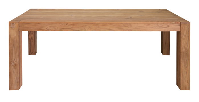 DKD Home Decor Mesa de Comedor de Teca Marrón 200x100x76