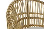 DKD Home Decor Sillón Balines Natural Blanco Ratan Algodón 76 x 65 x 85 cm Con Cojín