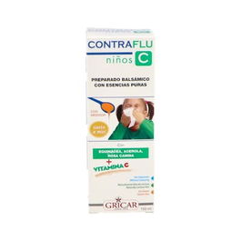 GRICAR Contra Flu Jarabe Baby 150ml con Miel para Niños, ayuda en estaciones invernales