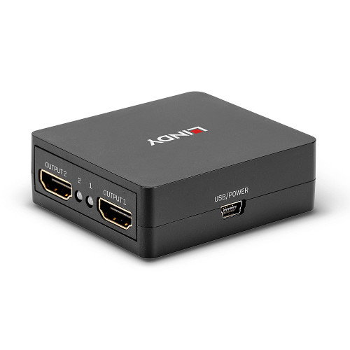 Lindy 38358 Divisor de Video HDMI 2 Puertos 4K Lindy 38358 Divisor de Video HDMI 2 Puertos 4K