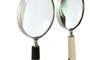 DKD Home Decor Lupa de Mano de Cristal Hueso y Plateado (Pack de 2)