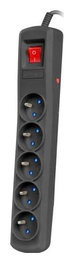 Armac R5 Regleta protectora contra sobretensiones, 5 tomas, 5m, negro