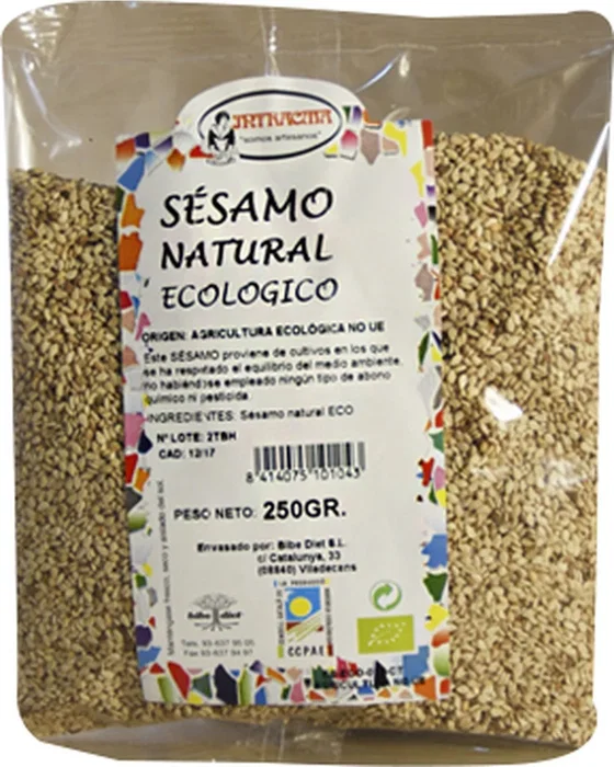 Intracma Sésamo Natural Ecológico 250g - Paquete de 250 Gramos Intracma Sésamo Natural Ecológico 250g - Paquete de 250 Gramos