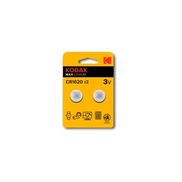 Kodak Max Baterías de litio CR 1620, 2 piezas