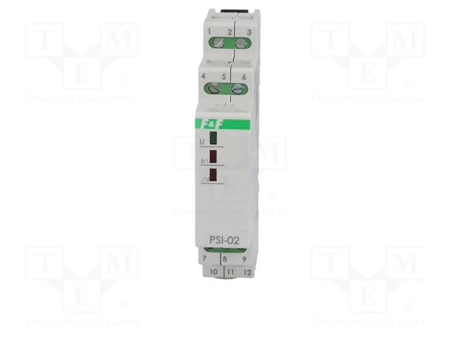F&F PSI-02-24V Transductor de tensión para raíl DIN F&F PSI-02-24V Transductor de tensión para raíl DIN
