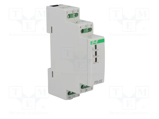 F&F PSI-02-24V Transductor de tensión para raíl DIN F&F PSI-02-24V Transductor de tensión para raíl DIN