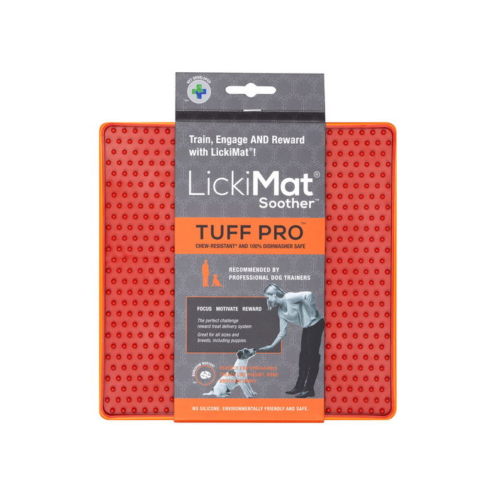 Lickimat Tuff Soother Pro Comedero Lento para Perro Naranja Lickimat Tuff Soother Pro Comedero Lento para Perro Naranja