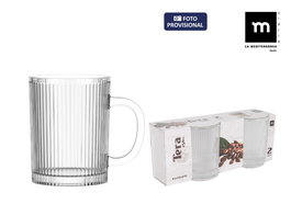 La Mediterranea Set/Conjunto 2 Mugs 250ml "Tera" (24 Cajas)