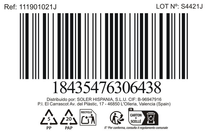 La Mediterranea Set/Conjunto 2 Mugs 250ml "Tera" (24 Cajas)