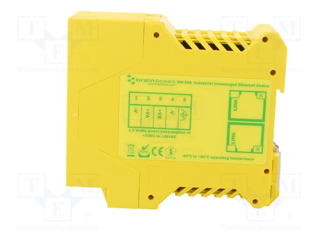 BRAINBOXES SW-508 Switch Ethernet No Administrado de 8 Puertos BRAINBOXES SW-508 Switch Ethernet No Administrado de 8 Puertos